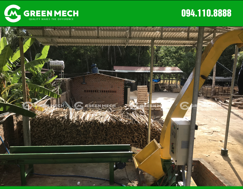 Lắp đặt máy băm gỗ tại Bình Định